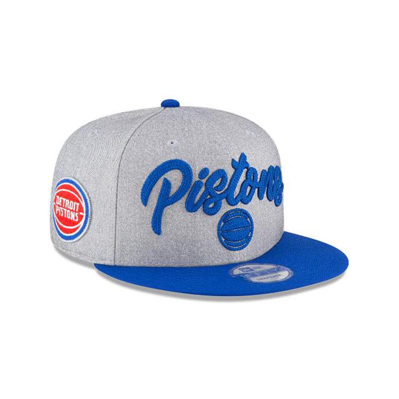 NBA Detroit Pistons Official Draft 9Fifty Snapback (OGL0929) - Grey New Era Caps